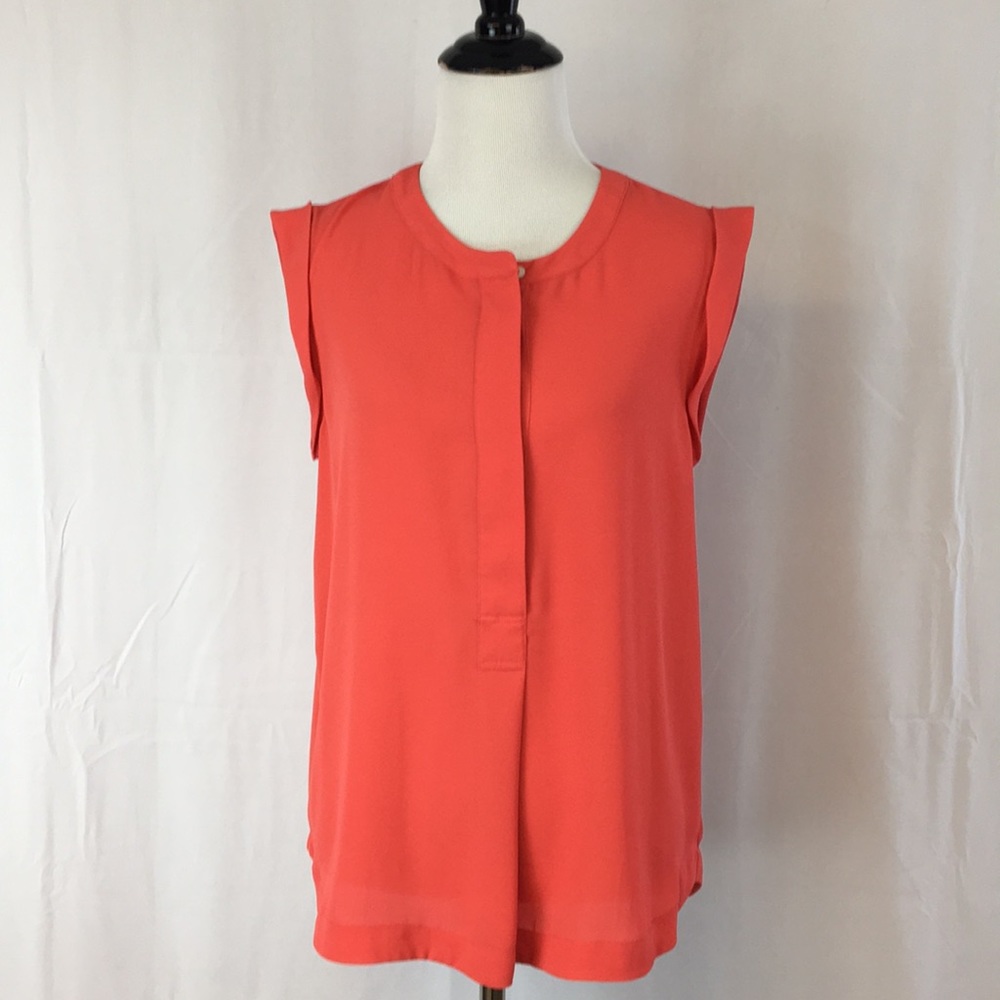 J. Crew coral color sleeveless top size 6